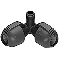 GARDENA sprinkler angle piece with external thread: connector for connection in the corner region of Sprinkler T 380, 25 mm x 1/2 "Quick & Easy connection technology (2782-20)