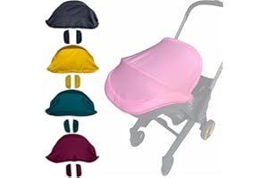 Brogtorl Baby Stroller Canopy Canopy Fabric Sun Shade Fits Doona Car Seat & Pushchair (Pink)