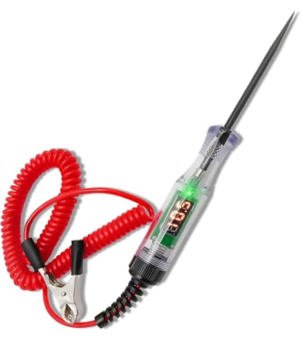 OBDResource Lampada Di Prova Per Auto, Tester Circuiti 0-80V DC Con Display Digitale E Cavo Da 5m - 5