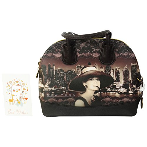 Preisvergleich Produktbild Audrey New York Henkeltaschen Umhängetaschen Bowlingtasche Mol