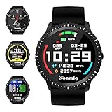 【Notificación inteligente】Puedes configurar los recordatorios de mensaje y las llamadas con la aplicación o con el reloj de fitness. Cuando recibe mensajes SMS y SNS, incluidos Facebook, Twitter, WhatsApp, Linkedin, Messenger, Instagram, Skype y Gmail, el reloj vibra para recordarte. En caso de una llamada entrante, el reloj también te avisa y puede rechazar o seleccionar silencio, sin perder ninguna llamada o mensaje.