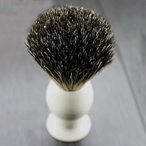 Black Badger Hair Men's Shaving Brush In Ivory Colour Handle with Natural Premium Soap With Natural Fragrance for all… - Image 4