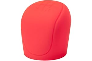 GROVL 5-Speed Car Gear Stick Shift Cover, Gear Knob Cover Universal, Elastic Silicone Gear Stick Knob Cover ，Suitable for Manual Automatic Transmission Gear Knob(Red)