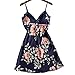 Produktbild Damen Floral Spitze Satin Nachthemd Morgenmantel Nachtwäsche Schlafanzüge Sleepwear Lingerie mit Geblümtem Rockteil und Spitzenabsatz