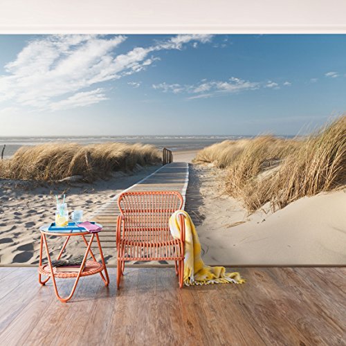 Vliestapete Premium - Ostsee Strand - Fototapete Breit Vlies Tapete Wandtapete Wandbild Foto 3D Fototapete, Größe HxB: 190cm x 288cm