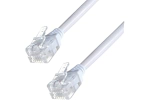 RGB Networks Ltd Super High Speed ADSL 2+ Cable Telephone Extension RJ11-RJ11 5m Cat5e BT Broadband up to 10 Times faster than Standard Phone Cable Gold Plated Connector Premium Quality (5m).