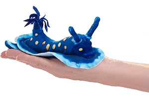 Mini Ocean Snail - Mini Nudibranch - Finger Puppet, Blue