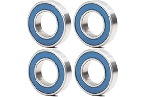 FUSHIBEARING 6902 VRS MAX Cartridge Bearings, Size 15x28x7mm Chrome Steel Blue Sealed with Grease, 6902LLU Cart Full Balls Bearing for Bike Hubs Pivot, (Pick of 4Pcs)