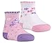 TICK TOCK Baby Girls 2 Pairs Booties Socks Cotton Rich Frilled Trim Newborn Gift