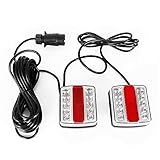 Gelb blinkend,rote Bremse und Rücklichter,Nummernschildbeleuchtung