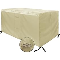 Housse De Protection Pour Table De Jardin 60x60x80 Cm - Tissu Oxford Imperméable, Anti-UV - Personnalisable (Noir)