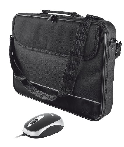Trust Notebook Tasche mit Maus 38,1 cm (15 Zoll) bis 40,6 cm (16 Zoll) schwarz