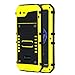 Produktbild wowaswill iPhone 7 Hülle (Gelb),[IP68 Wasserdicht 2 Meter Unterwasser] Metall Rahmen mit Eingebautem Panzerglasfoie Rundum Schutz Stoßfest Outdoor Case für iPhone 7 (4,7 Zoll)