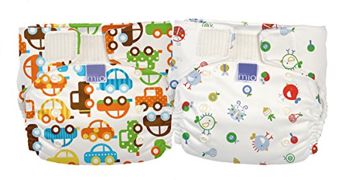 Bambino Mio Miosolo Traffic Jam and Nature Calls Summer Reusable Nappy (Pack of 2)
