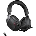 Jabra Evolve2 85 Wireless PC Headset – Noise Cancelling UC Certified Stereo Headphones With Long-Lasting Battery – USB-A Blue