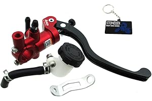 STONEDER Pistone 16x18mm idraulico cilindro freno rosso destro nero Adelin per moto