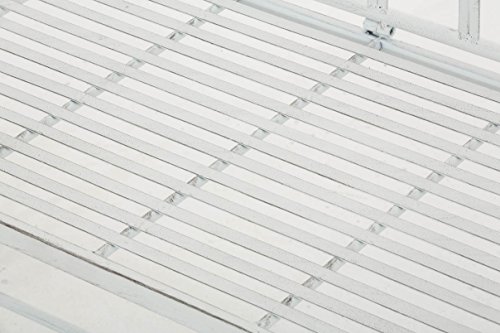 CLP Gartenbank JAMEE im Landhausstil, Eisen lackiert, ca. 130 x 45 cm Antik Weiß - 8