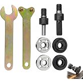 8 Pieces M6/M10 Electric Drill Grinder Adapter, Grinder Adapter Set, Angle Grinder Converter Connector, for Electric Grinding
