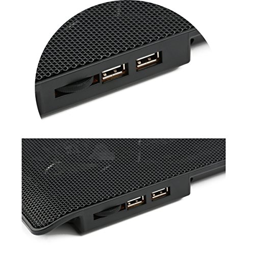 Foneso 14-15 Zoll Laptop Kühler Notebook Cooler Ständer Kühlpad Kühlmatte mit 6 × Lüfter - 5