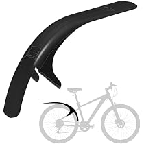 KONG MING CAR Parafango MTB 24-29 Pollici – Paraspruzzi In Alluminio E Plastica, Spoiler Flessibile, Montaggio Rapido Con Cinghie In Gomma