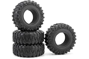 ZUOLAN XUNJIAJIE 4pcs 2.2inch 120mm RC Rubber Wheel Tyre Tires with Foam Insert for 1/10 RC Crawler Car Axial Wraith 90018