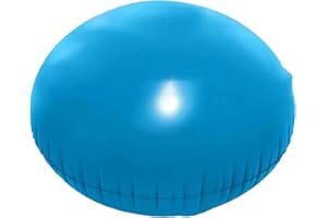 BlesConi: Coussin Gonflable Ronde PVC 120 cm pour Piscine Hors Sol, Protection d'Hivernage Anti-Gel pour Bassin Autoporté Résistant aux UV Corde de Fixation