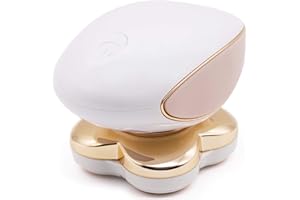 LA Beauty™ Women's Leg Hair Remover, Hair Removal for Women Legs, Painless Electric Shaver for Body Arms Legs Hair Bikini Trimmer Rechargeable Hair Remover with 4 Heads (UK Plug)