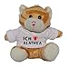 Produktbild Plüsch Braun Katze Schlüsselhalter mit T-shirt mit Aufschrift Ich liebe Alathea (Vorname/Zuname/Spitzname)