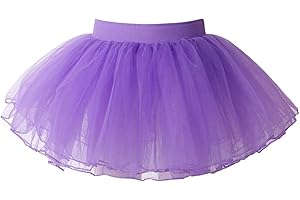 ranrann Tutu Danse Classique Fille Enfant Tutu Ballet Jupe Tulle Jupette Danse Jupe Couches Princesse Costume 1-16 Ans