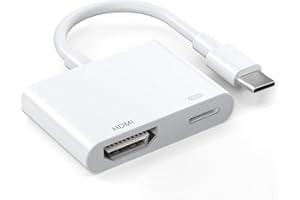 WAHBITE Apple MFi-zertifizierter USB-C-auf-HDMI-Adapter, 4K @ 60Hz für iPhone 16, 15, MacBook Pro Air, iPad Pro, digitales AV-HDMI-2.0-Kabel, kompatibel mit Samsung Galaxy S24