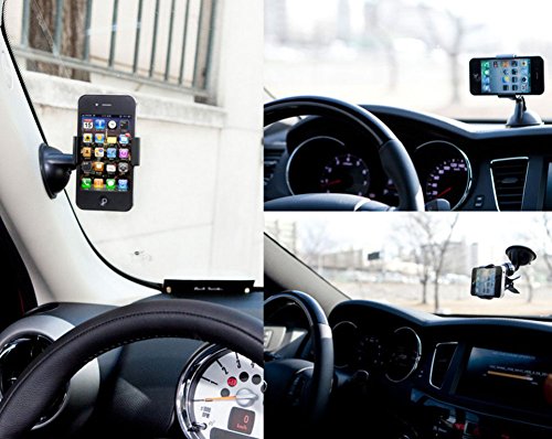 haodou supporto 360Â supporto del telefono cellulare supporto da auto per parabrezza auto parabrezza supporto universale per Samsung S8/S7Â Edge, iPhone 7/6S/6/SE/5S/5Â e altri smartphone