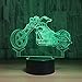 Produktbild Kjfgkf @ 3D Nachtlicht Motorrad Led 3D Nachtlicht Touch Switch 7 Farbwechsel Tischlampe 3D Illusion Schreibtischlampe Wohnkultur Als Kinder Spielzeug Geschenk