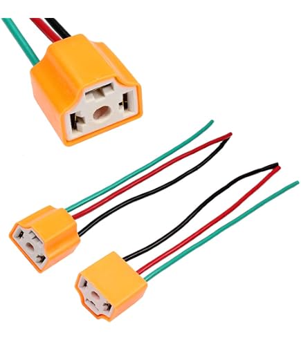 2 Connecteurs H1 H3 Pour Phares Voiture - Extension Faisceau Câblage, Prises LED Antibrouillard - Longueur 13.5cm
