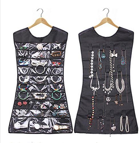 Storage Bag-Auykoop Jewelry Finishing Storage Bag Double-sided Non-woven Hanging Bag Multifunctional Kitchen Organizer Prateleira Shelf
