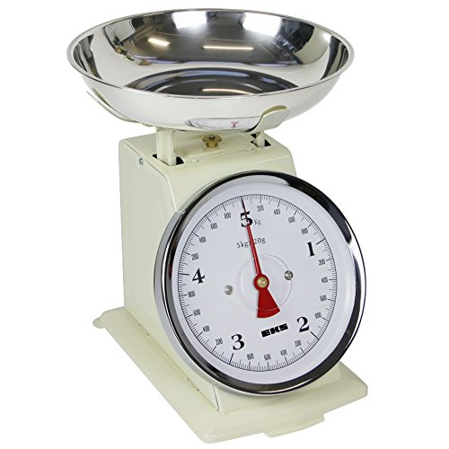 EKS Küchenwaage Retro mechanisch 5000g/20g Waage Antik Design Backwaage Haushaltswaage
