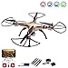 Produktbild X8HW PRO WIFI FPV HD-Edition 4.5-Kanal ferngesteuerter XXL Quadrocopter 3D Drohne mit WIFI FPV HD-Kamera Live-Übertragung der Aufnahmen auf Ihrem Smartphone/Tablet, Höhenbarometer, Headless, 6-axis Gyro und vieles mehr, Mega-Set Crash-Kit