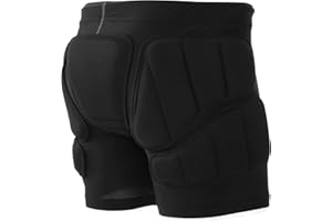 01 02 015 3D Padded Shorts Child Hip Guard Pad EVA, Breathable Kids Protective Hip Padded Shorts, for Snowboard Ski Skate Roller Bike, Protection Roller Compression Pants for Tailbone Butt football girdle (XS)