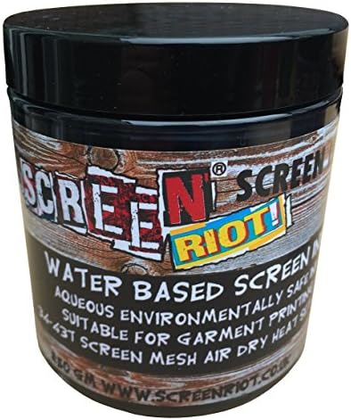 Water Based Screen Printing Ink,Fabric, Paper, Card, air Dry Heat Set 280gm (Coal Black)