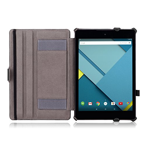 Google Nexus 9 Hülle Case – MoKo Slim Fit PU Leder Tasche Schutzhülle Lederhülle Folio Smart Cover mit Auto Wake/Sleep Funktion für HTC Google Nexus 9 8.9 Zoll Android 5.0 Tablet-PC,SCHWARZ - 3