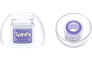 SpinFit Omni for True Wireless Earbuds & IEMs - M - Patented Silicone Eartips for Replacement (1 Pair) (3.7 mm Nozzle Dia.)