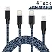 Produktbild ONSON Lightning Kabel, 4Pack 1M 2M 2M 3M Nylon iPhone Ladekabel iPhone Kabel USB Datenkabel für iPhone X/8/8 Plus/7/7 Plus/6S/6S Plus/5/5S/5C/SE, iPad Pro/Air/Mini, iPod