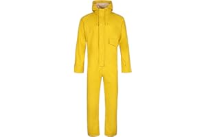 U.S Trading Men's Flex Waterproof Coverall - 320 - Studded chest pockets - Elasticated back - Concealed studs - Back pocket - 210gsm poly/cotton