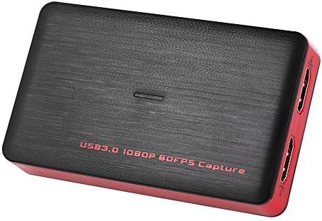 HENXUN USB 3.0 HDMI Video Capture Device Stream, Record and Share your Gameplay in 1080p 60fps,NO Need Install Driver,Ultra Low Latency,for PS4 Xbox One 360 and Wii w/ Capture Software + HDMI Ca (HENX