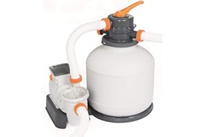 Bestway 58497 Filtre à sable 5,678 m3/h, pompe 230 W, pré-filtre Blanc