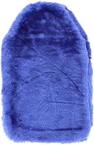 Plush Hot Water Bottle Cover - Luxury Soft Cozy Faux Fur - Royal Blue