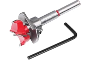 flintronic frez do drewna, Ø 25 mm wiertło z regulowanym pozycjonowaniem, piła z węglików spiekanych z ogranicznikiem głębokości (zakres głębokości 10-40 mm)