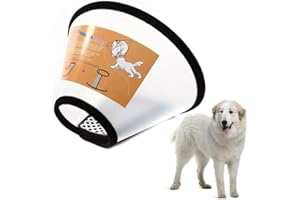 GAIZOIHIUM Adjustable Pet Cone Collar - Soft Protective Donut Recovery Collar for Dogs and Cats After Surgery - Anti-Bite Lick Wound (NO:9)