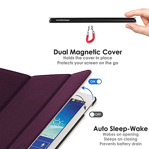 ForeFront Cases® Neue Leder Hülle / Tasche / Case / Cover für Samsung Galaxy Tab 3 Lite 7.0 T110 – Rundum-Geräteschutz und intelligente Auto-Sleep-Wake-Funktion mit 3-JAHRES-GARANTIE VON FOREFRONT CASES - 6