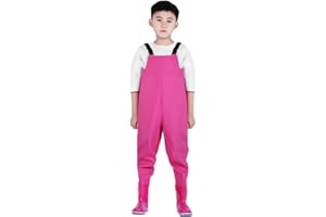 URITIS Pantalons de pluie une pièce, cuissardes, combinaisons d'eau mi-longues, imperméables, cuissardes de poitrine, cuissardes de pêche pour jeunes, cuissardes de chasse imperméables avec bottes