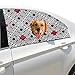 Produktbild Plsdx Abstrakte Manders Ornament Haustier Hund Sicherheit Autoteil Fahrzeug Auto Fenster Zaun Vorhang Barrieren Protector Für Baby Kind Sonnenschutz Abdeckung Universal Fit SUV
